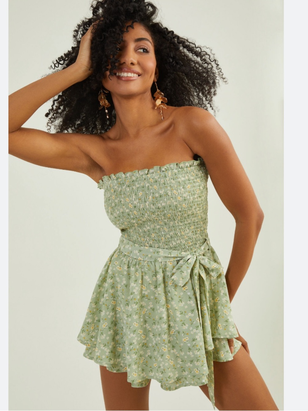 Altar’d State Sasha Strapless Romper NWOT